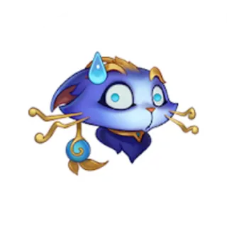 😮 Yuumi League of Legends cat, cute, cartoon, video game, Yuumi, League of Legends, sticker telegram sticker