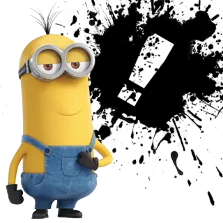 😊 Minion Despicable Me Minion, Ich einfach unverbesserlich, Cartoon, lustig, Charakter, gelb telegram sticker