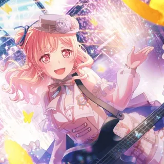 🥮 Anime, Meisje, Band, Muziek, Gitaar, Optreden telegram sticker