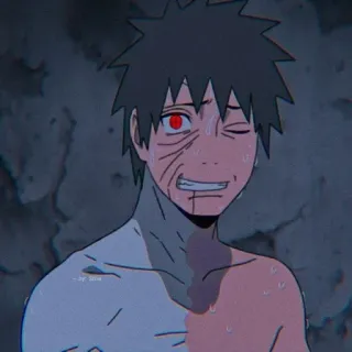 🌟 Obito Uchiha Naruto Obito Uchiha, Naruto, Anime, Manga, Personnage whatsapp sticker