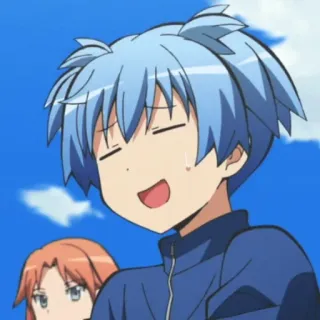 😐 Nagisa Shiota Assassination Classroom anime, cartoon, student, classroom, funny, manga, school, assassination telegram sticker