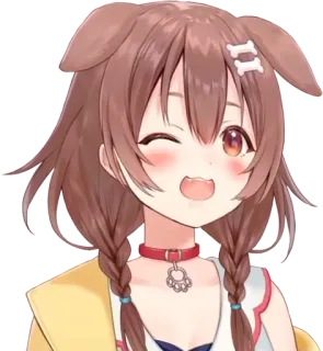 🥐 Inugami Korone Hololive อนิเมะ, หมา, Vtuber, ยูทูปเบอร์เสมือนจริง, น่ารัก, คาวาอี้, Korone, Inugami Korone telegram sticker