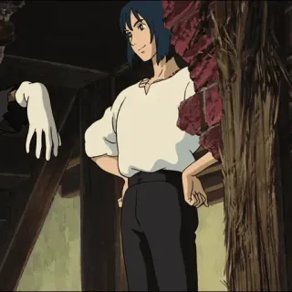 ⚜ Howl Howl's Moving Castle Anime, Película, Fantasía, El castillo ambulante, Animación, Personaje telegram sticker