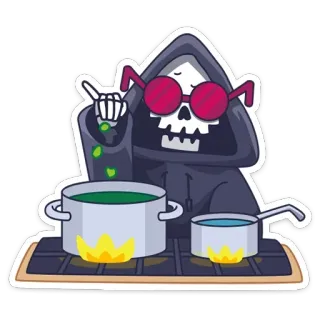 Смерть с косой (@TgSticker) telegram stickers