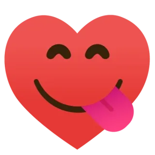 🌟 heart, emoji, love, face, tongue, happy telegram sticker