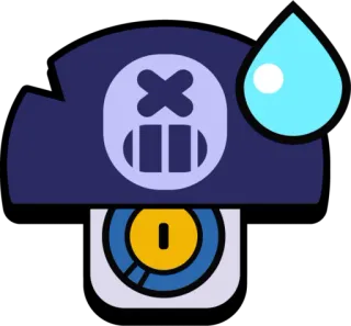😨 게임, 브롤스타즈, 못하는 팀원, 스티커, 얼굴, 머리, 감정 telegram sticker