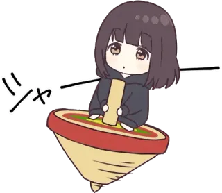 😮 シャ Аниме, Топ, Милый, Японский, Волчок, Мультфильм telegram sticker