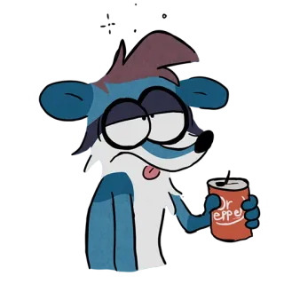 🥤 Dr. Pepper Мультфильм, Животное, Напиток, Газировка, Dr Pepper, Анимированный telegram sticker