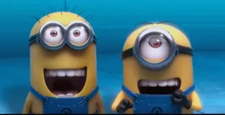 😍 Minions Despicable Me minions, cartoon, yellow creatures, funny, despicable me, animation, entertainment telegram sticker