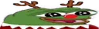 😄 Pepe the Frog Pepe the Frog, Christmas, reindeer, meme whatsapp sticker