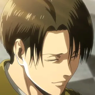 ⚔ Levi Ackerman Attack on Titan anime, attack on titan, levi, levi ackerman, serius, kapten levi, animasi telegram sticker