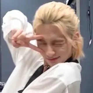 😉 kpop, idol, coreano, paz, asiático whatsapp sticker