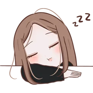 💤 slaperig, moe, rusten, cartoon, anime, sloom telegram sticker