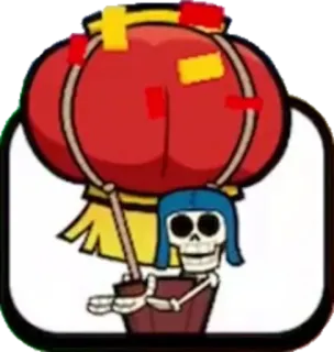 👽 Clash Royale шар, скелет, игра, мобильная игра, Clash Royale telegram sticker