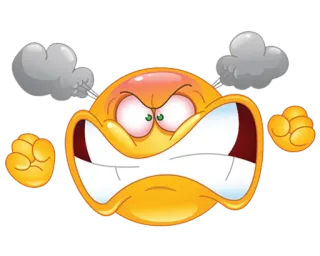 😡 angry, emoji, face, expression, annoyed telegram sticker