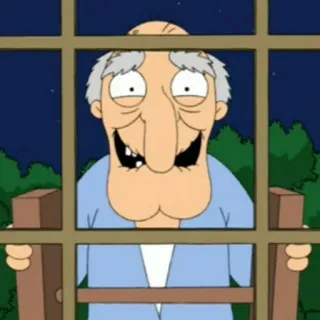 😍 Herbert Family Guy Cartoon, Figur, Alter Mann, Gruselig, Family Guy telegram sticker
