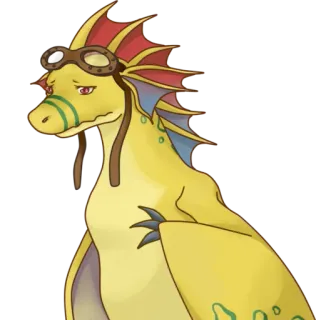 😟 dragón, aviador, fantasía, animal, criatura whatsapp sticker