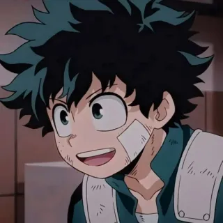🌟 Izuku Midoriya My Hero Academia Anime, My Hero Academia, Izuku Midoriya, Deku, Cartoon telegram sticker