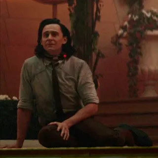 😔 Loki Loki, Tom Hiddleston, Marvel, Superhero telegram sticker