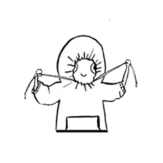 🙂 hoodie, cute, cartoon, winter, clothing telegram sticker