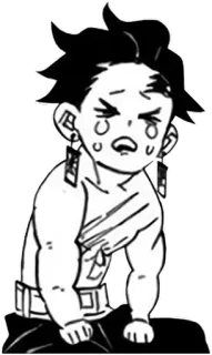 😭 Аниме, Манга, Плачущий, Грустный, Персонаж, Иллюстрация telegram sticker