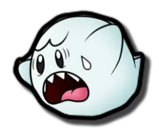 👻 Boo 幽灵, 电子游戏, 卡通, 角色, 害羞幽灵 telegram sticker