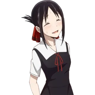 🥢 Kaguya Shinomiya Kaguya-sama: Love Is War Anime, Mignon, Manga, Personnage, Sourire, Kaguya-sama, Love is War whatsapp sticker