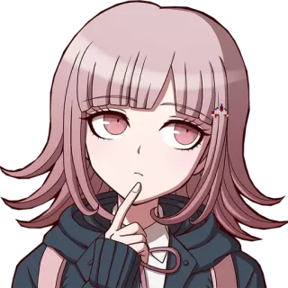 🧐 Chiaki Nanami Danganronpa anime, game, girl, video game, chiaki nanami, danganronpa telegram sticker