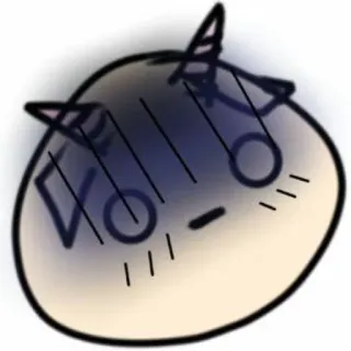 😦 Blob, Emoji, Triste, Enojado, Dibujos animados, Personaje telegram sticker