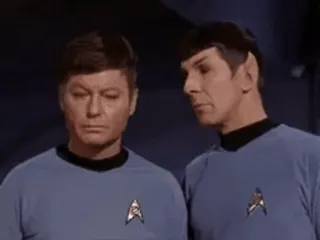 🙄 Spock Star Trek ไซไฟ, สตาร์ เทรค, สป็อค, ดร. แมคคอย, เอ็นเตอร์ไพรส์ telegram sticker