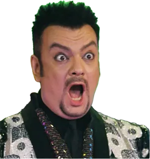 😵 man, verrassing, geschrokken, uitdrukking, gezicht telegram sticker