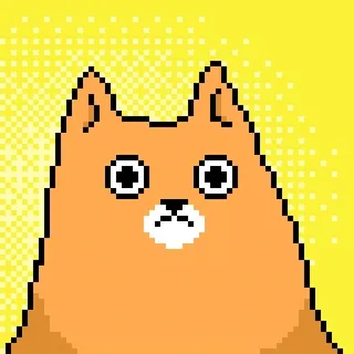 🙄 หมา, พิกเซลอาร์ต, น่ารัก, สัตว์, สติกเกอร์ telegram sticker