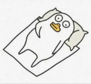 🐣 การ์ตูน, สัตว์, นก, ขี้เกียจ, ผ่อนคลาย, ภาพประกอบ, ตัวละคร telegram sticker