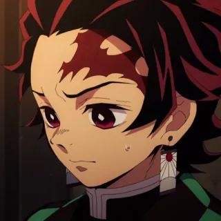 🏮 Tanjiro Kamado Demon Slayer Anime, Demon Slayer, Tanjiro, Personnage, Manga whatsapp sticker