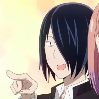 😆 Yu Ishigami Kaguya-sama: Love Is War 애니메이션, 가리키는, 캐릭터, 이시가미, 카구야님은告백받고싶어 whatsapp sticker
