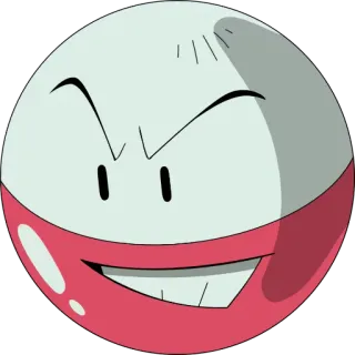 🔵 Electrode Pokemon pokemon, electrode, électrique, monstre, jeu, créature telegram sticker