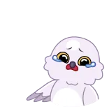 💔 cute, crying, owl, bird, sad, cartoon, emoji whatsapp sticker