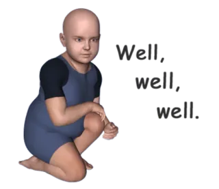 😕 child, baby, person, human, illustration whatsapp sticker