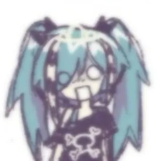 😨 Hatsune Miku Vocaloid telegram sticker