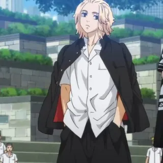 ⛓ Manjiro Sano Tokyo Revengers anime, character, blonde, Tokyo Revengers, Manjiro Sano, Mikey telegram sticker