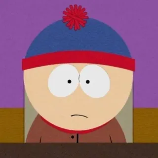 🙁 Stan Marsh South Park south park, stan marsh, cartoon, zeichentrick, tv serie telegram sticker