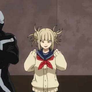 💉 Himiko Toga My Hero Academia anime, manga, villain, school uniform telegram sticker