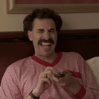 😂 Borat ボラット, サシャ・バロン・コーエン, コメディ, 映画, 面白い, キャラクター, モキュメンタリー whatsapp sticker
