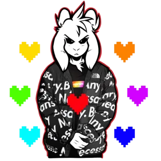 🐐 Asriel Dreemurr Undertale Supreme telegram sticker
