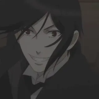 😁 Sebastian Michaelis Black Butler Anime, Manga, Black Butler, Sebastian Michaelis, Demone, Maggiordomo telegram sticker