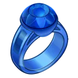 🎁 bague, bijou, bleu, saphir, gemme, accessoire, mode whatsapp sticker