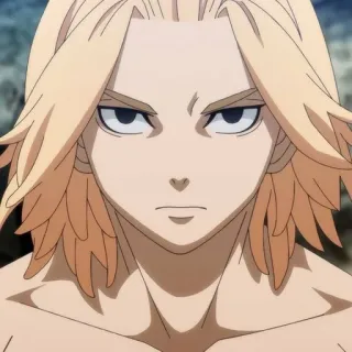 😤 Manjiro Sano Tokyo Revengers Anime, Personaggio, Manga, Manjiro Sano, Tokyo Revengers, Capelli Biondi, Arrabbiato telegram sticker