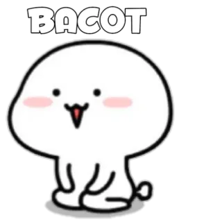 🍡 BACOT Dessin animé, Mignon, Personnage, Tâche telegram sticker
