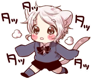 🚶‍♂️ タッタ Anime, Katze, Kawaii, Niedlich, Manga, Chibi telegram sticker