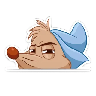 😒 dessin animé, souris, endormi, animal whatsapp sticker
